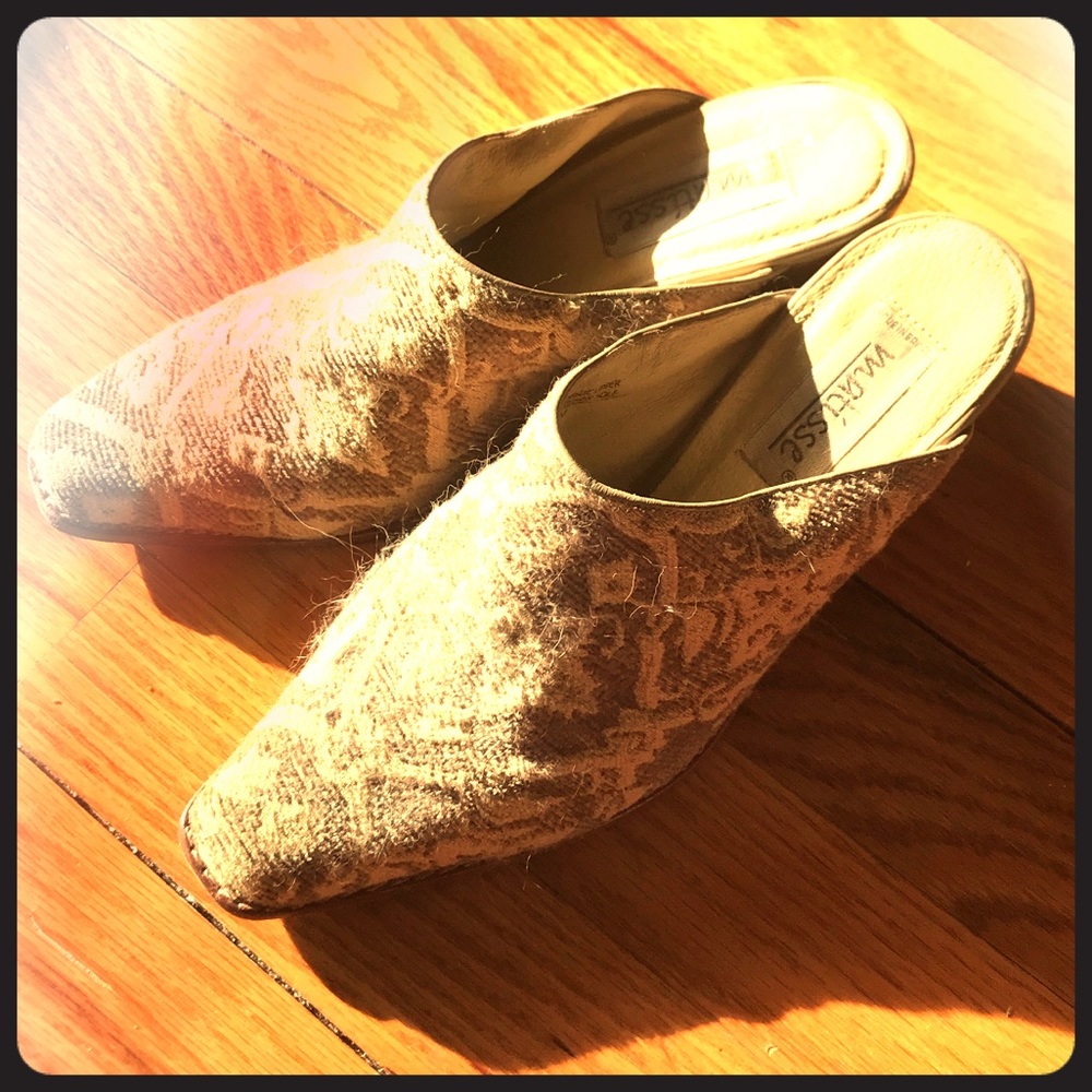Vintage Matisse tapestry mules